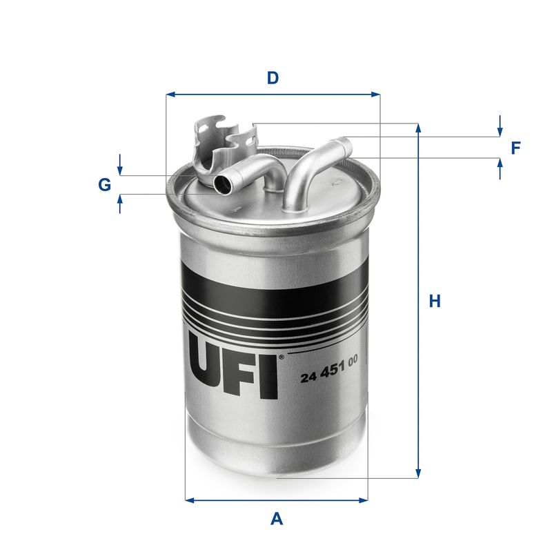 24.451.00 UFI Filtro carburante 