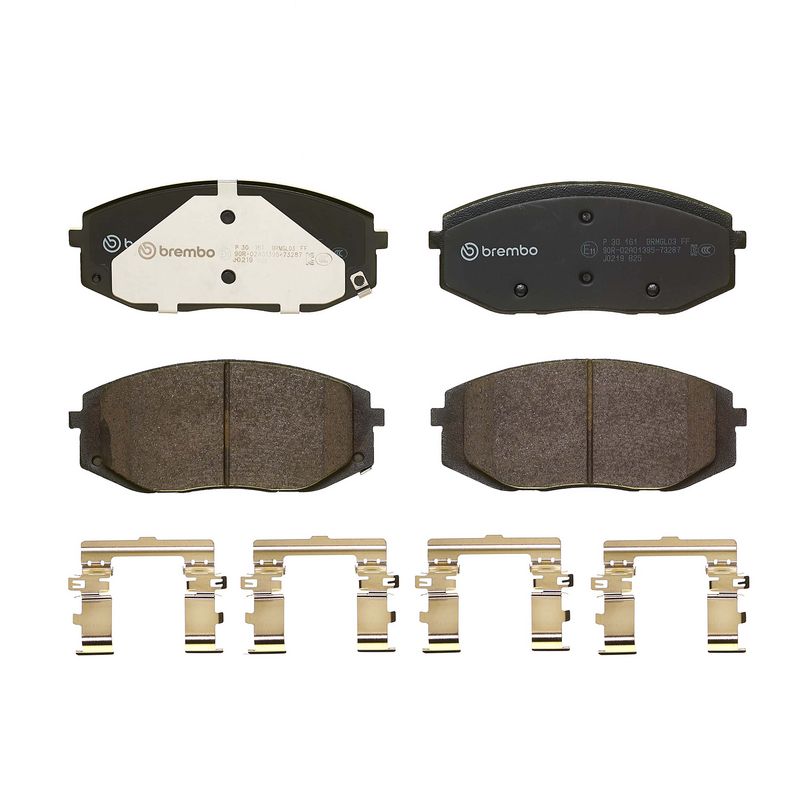P30161 BREMBO Kit pastiglie freno, Freno a disco 