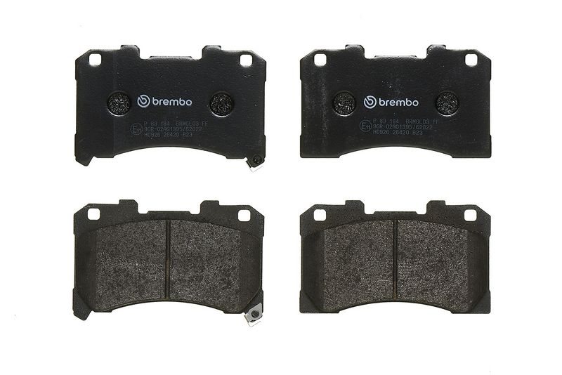 P83184 BREMBO Kit pastiglie freno, Freno a disco 