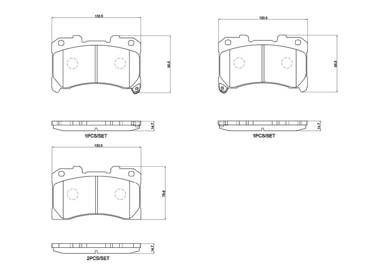 P83184 BREMBO Kit pastiglie freno, Freno a disco 