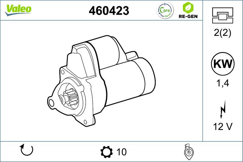 460423 VALEO Motorino d'avviamento 