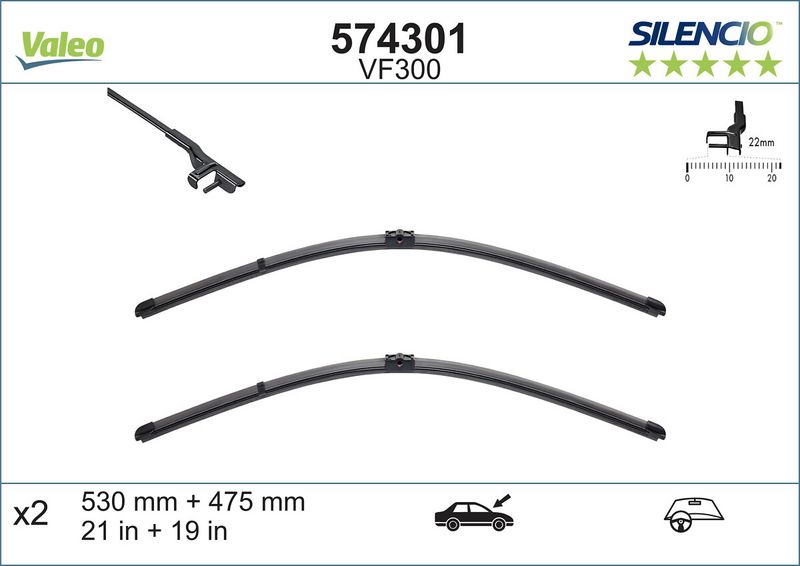 574301 VALEO Spazzola tergi 