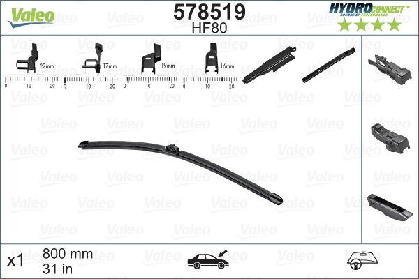 578519 VALEO Spazzola tergi 