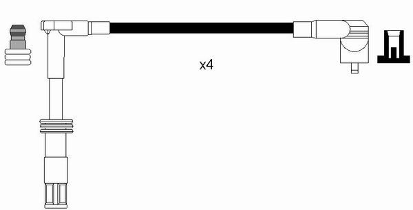 8597 NGK Kit cavi accensione 