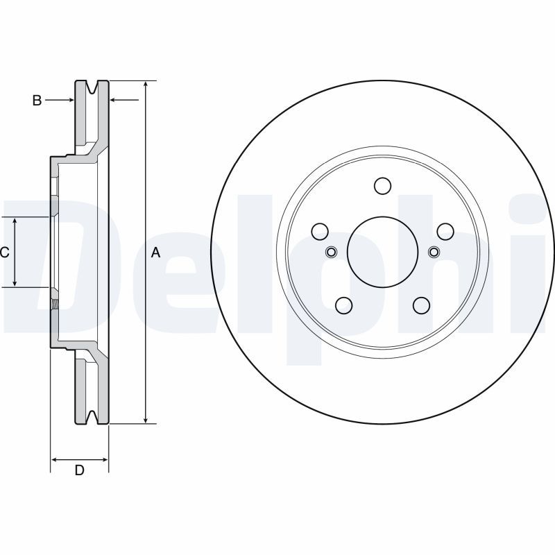 BG4952C DELPHI Disco freno 