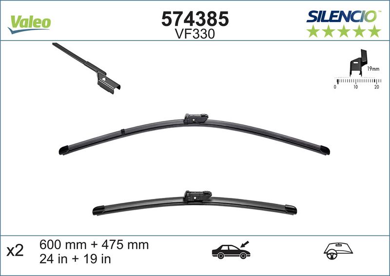 574385 VALEO Spazzola tergi 