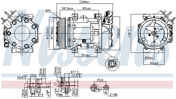 89076 NISSENS Compressore, climatizzatore 