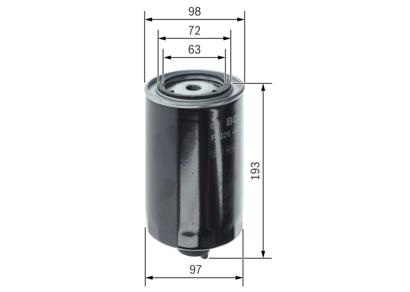F026402036 BOSCH Filtro carburante 