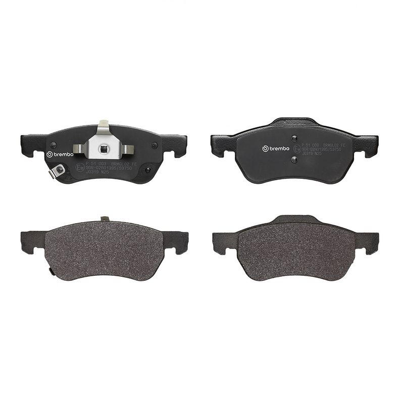 P51003 BREMBO Kit pastiglie freno, Freno a disco 