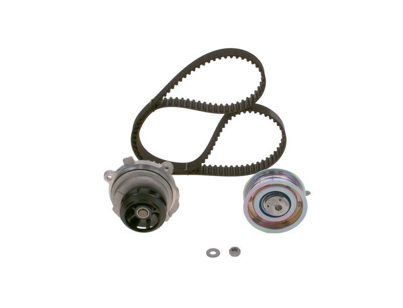 1987946391 BOSCH Pompa acqua + Kit cinghie dentate 