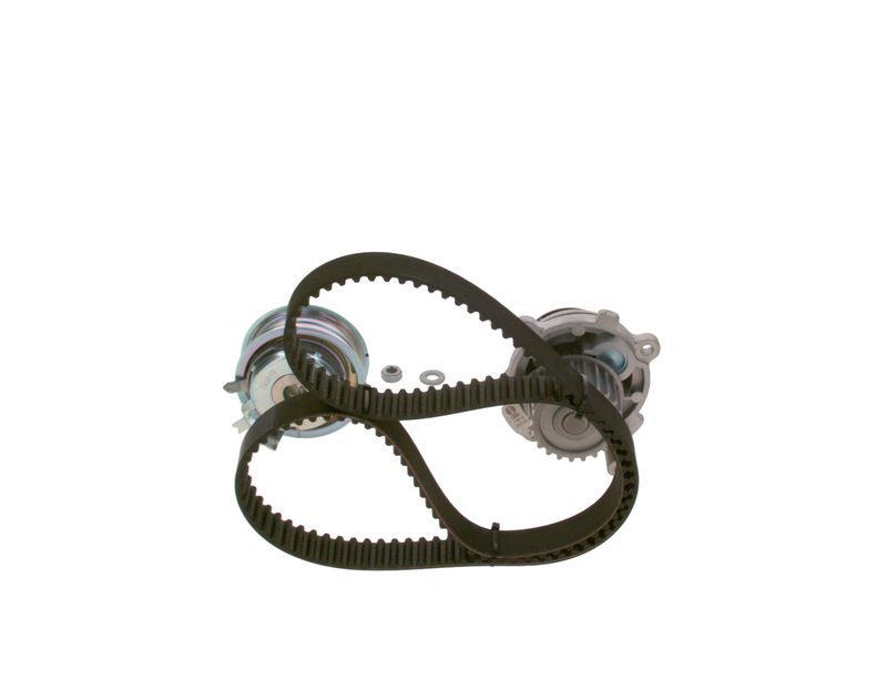 1987946391 BOSCH Pompa acqua + Kit cinghie dentate 