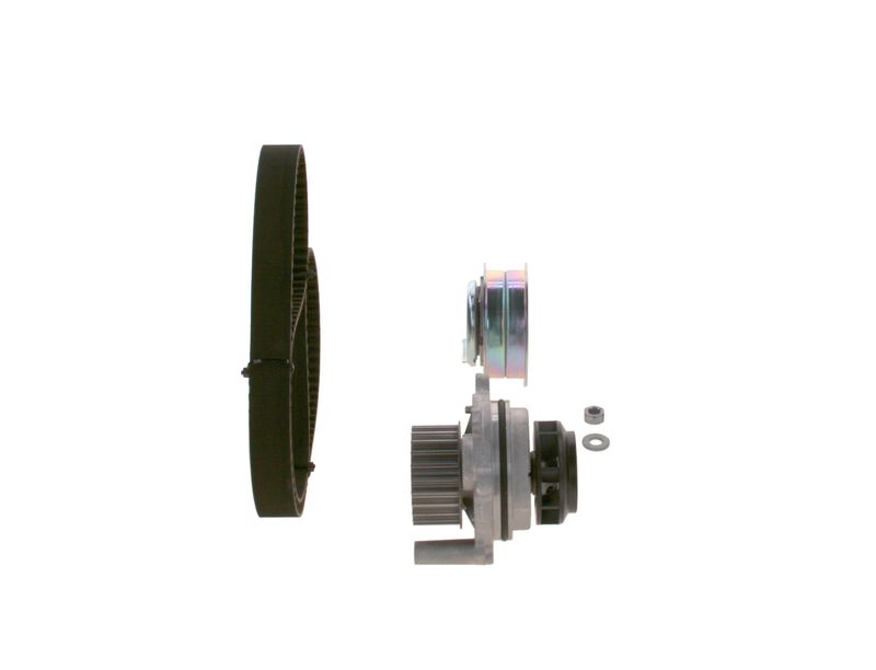 1987946391 BOSCH Pompa acqua + Kit cinghie dentate 