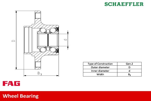 713619630 Schaeffler FAG Kit cuscinetto ruota 