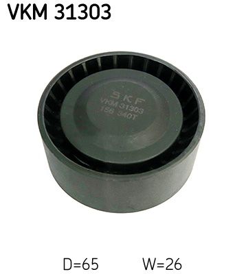 VKM 31303 SKF Galoppino/Guidacinghia, Cinghia Poly-V 