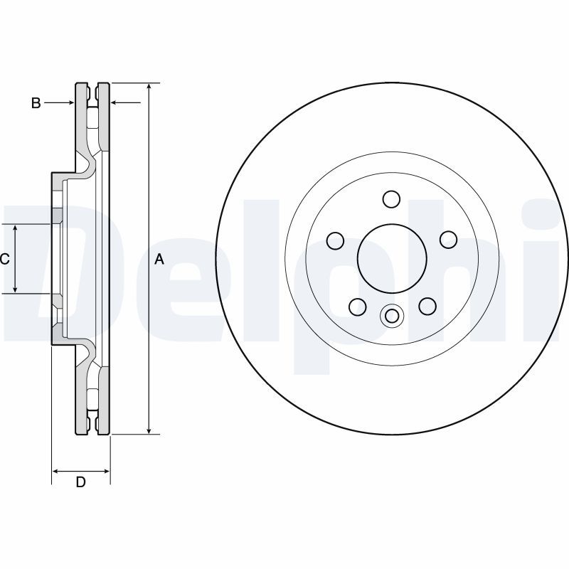 BG9183C DELPHI Disco freno 