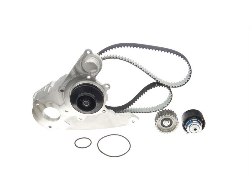 1987946450 BOSCH Pompa acqua + Kit cinghie dentate 