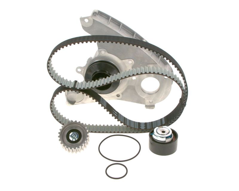 1987946450 BOSCH Pompa acqua + Kit cinghie dentate 