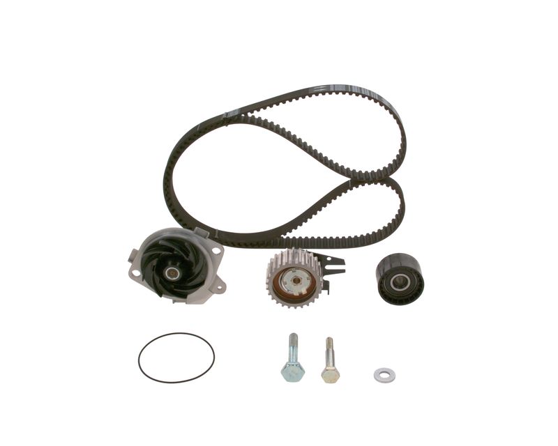 1987946986 BOSCH Pompa acqua + Kit cinghie dentate 