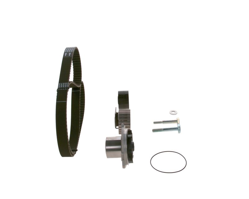 1987946986 BOSCH Pompa acqua + Kit cinghie dentate 