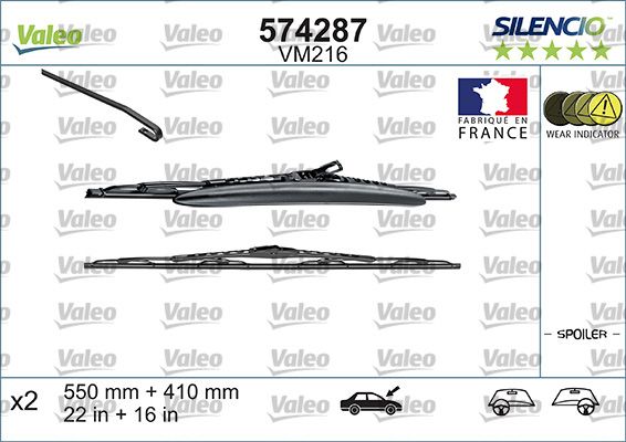 574287 VALEO Spazzola tergi 