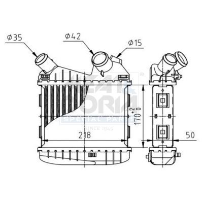 995187 MEAT & DORIA Intercooler 