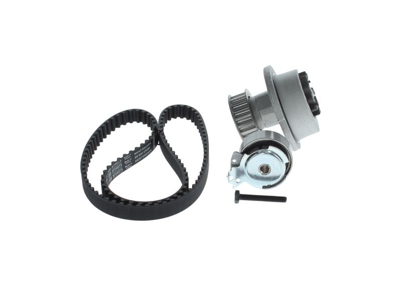 1987945340 BOSCH Pompa acqua + Kit cinghie dentate 