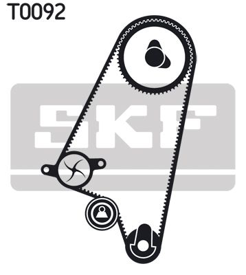 VKMC 05121 SKF Pompa acqua + Kit cinghie dentate 