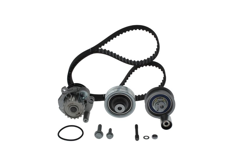 1987948871 BOSCH Pompa acqua + Kit cinghie dentate 