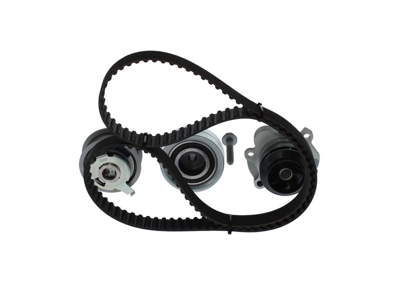 1987948871 BOSCH Pompa acqua + Kit cinghie dentate 