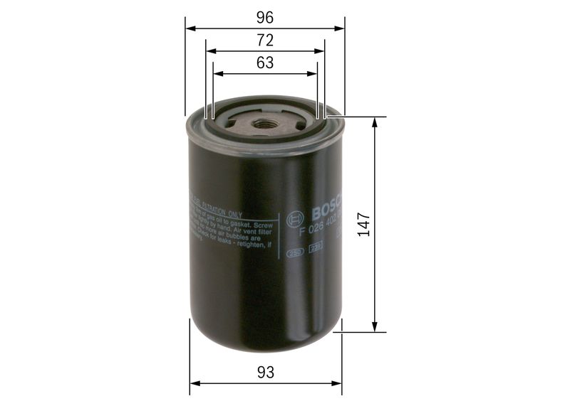 F026402087 BOSCH Filtro carburante 