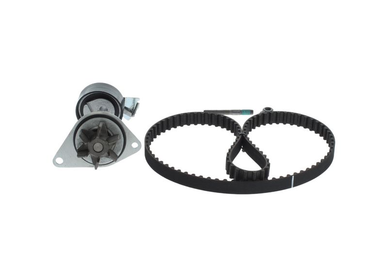 1987945323 BOSCH Pompa acqua + Kit cinghie dentate 
