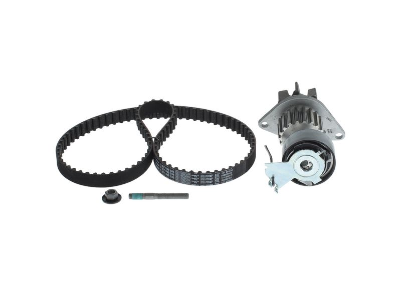 1987945323 BOSCH Pompa acqua + Kit cinghie dentate 