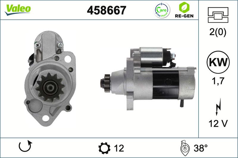 458667 VALEO Motorino d'avviamento 