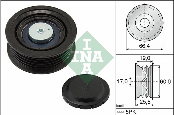 532064210 Schaeffler INA Galoppino/Guidacinghia, Cinghia Poly-V 
