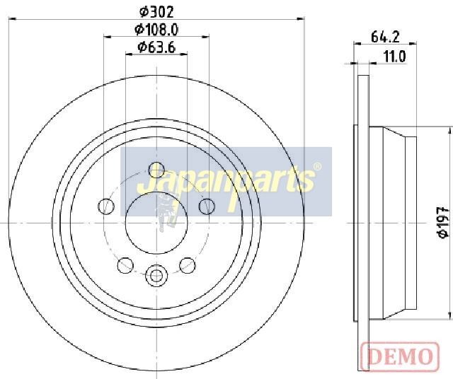 DP-L11C JAPANPARTS Disco freno 