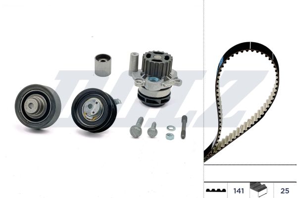 KD108 DOLZ Pompa acqua + Kit cinghie dentate 