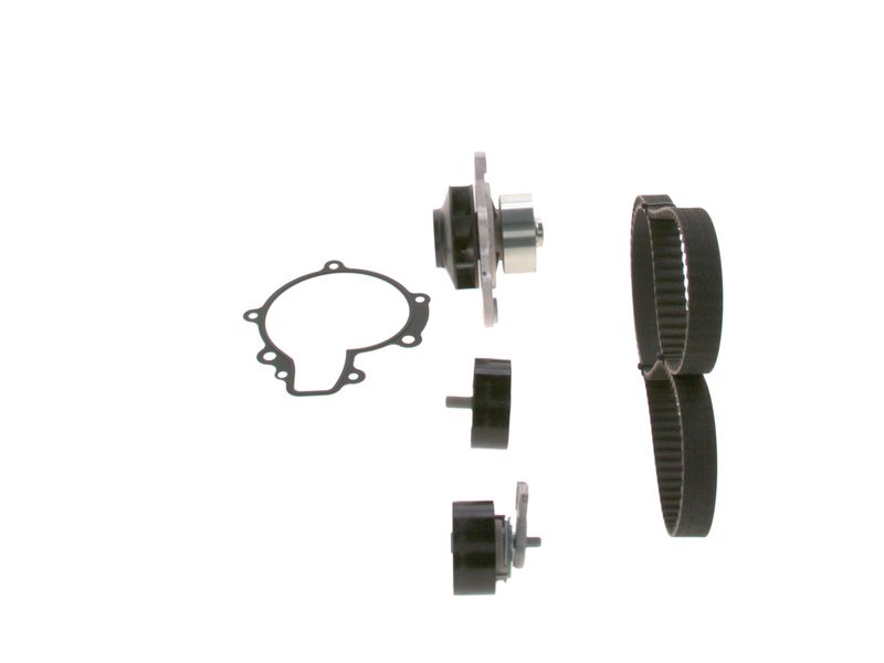 1987946908 BOSCH Pompa acqua + Kit cinghie dentate 