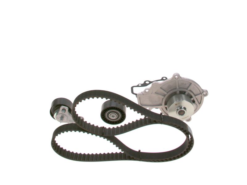 1987946908 BOSCH Pompa acqua + Kit cinghie dentate 