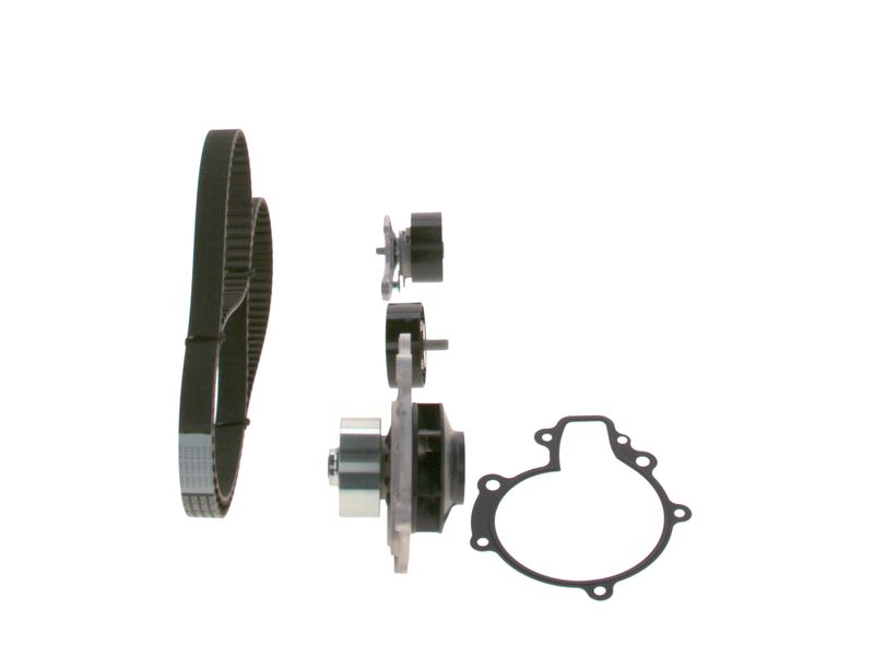 1987946908 BOSCH Pompa acqua + Kit cinghie dentate 