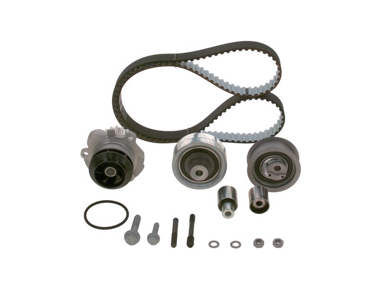 1987946997 BOSCH Pompa acqua + Kit cinghie dentate 