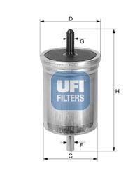 31.513.00 UFI Filtro carburante 