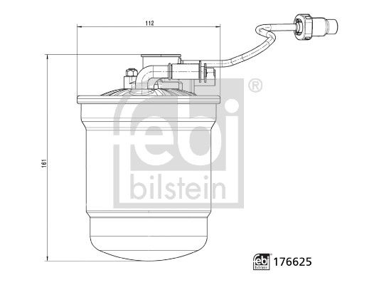 176625 FEBI BILSTEIN Filtro carburante 