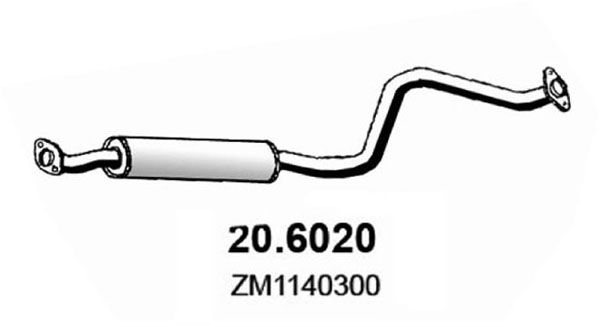 20.6020 ASSO Silenziatore centrale 