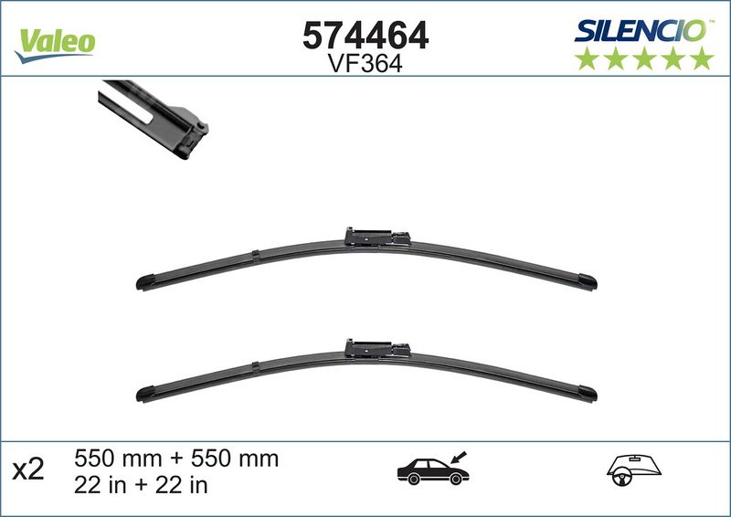 574464 VALEO Spazzola tergi 