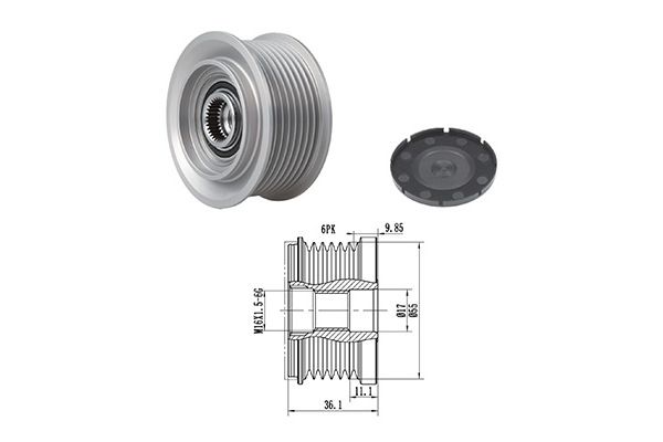 AP-0080 GOOM Dispositivo ruota libera alternatore 