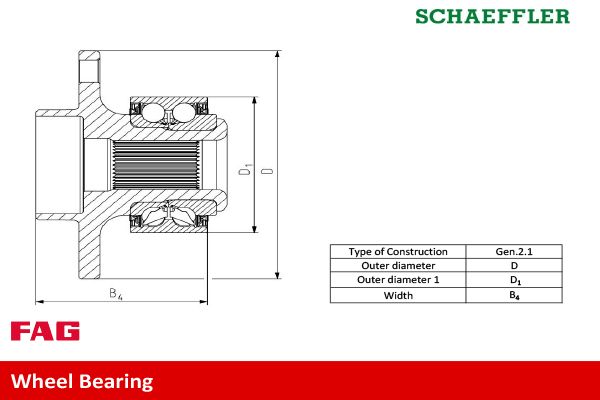 713650680 Schaeffler FAG Kit cuscinetto ruota 