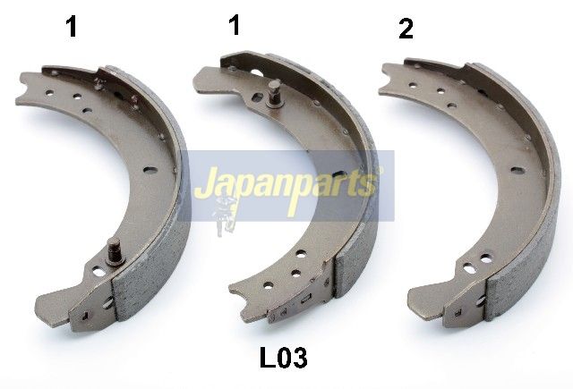 GF-L03AF JAPANPARTS Kit ganasce freno 