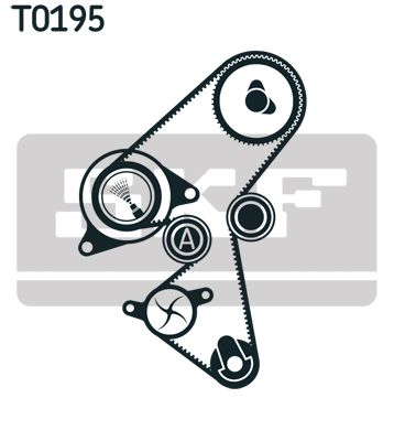 VKMA03141 SKF Kit cinghie dentate 