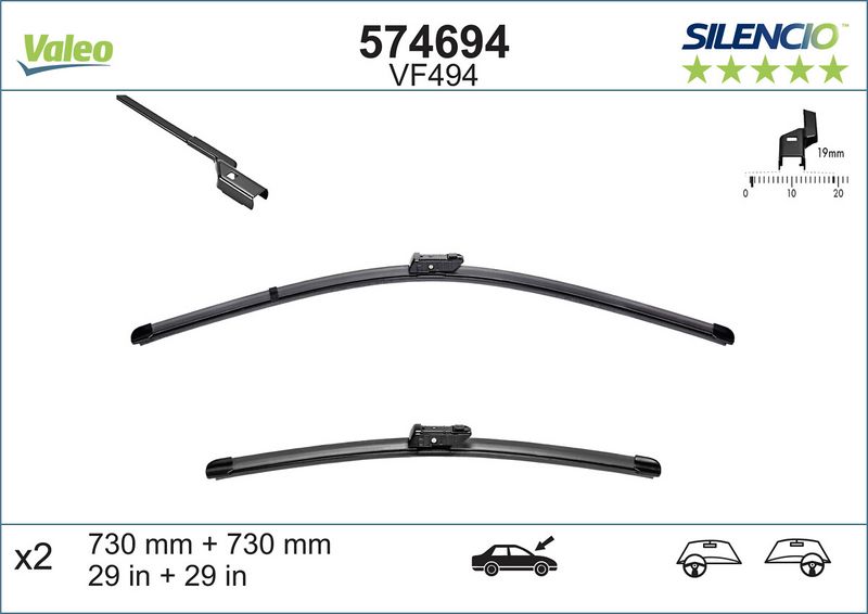 574694 VALEO Spazzola tergi 