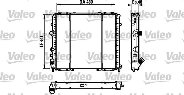 732072 VALEO Radiatore, Raffreddamento motore 